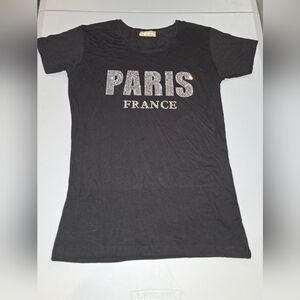 Attitude Paris Black Tee 3c14